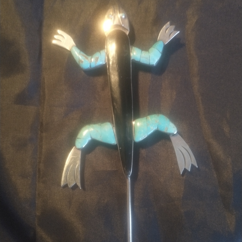 MAGNIFICENT VINTAGE FEDERICO JIMENEZ  LIZARD BROOCH